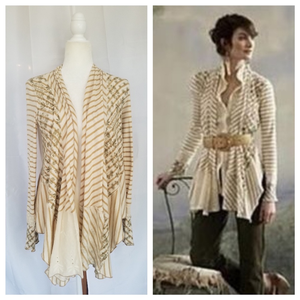 Anthropologie Tiny Brand City Garden Open Cardigan